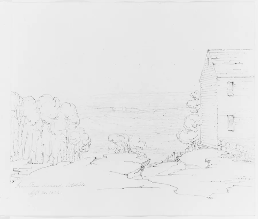 From Pine Orchard, Catskills (from Sketchbook) by John William Casilear