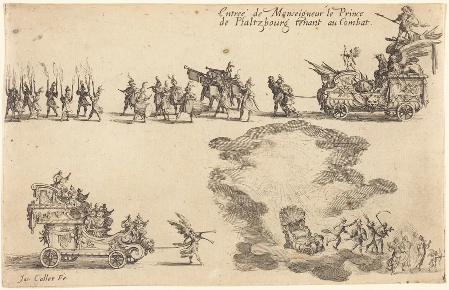 Entry of the Prince of Pfaltzbourg by Jacques Callot