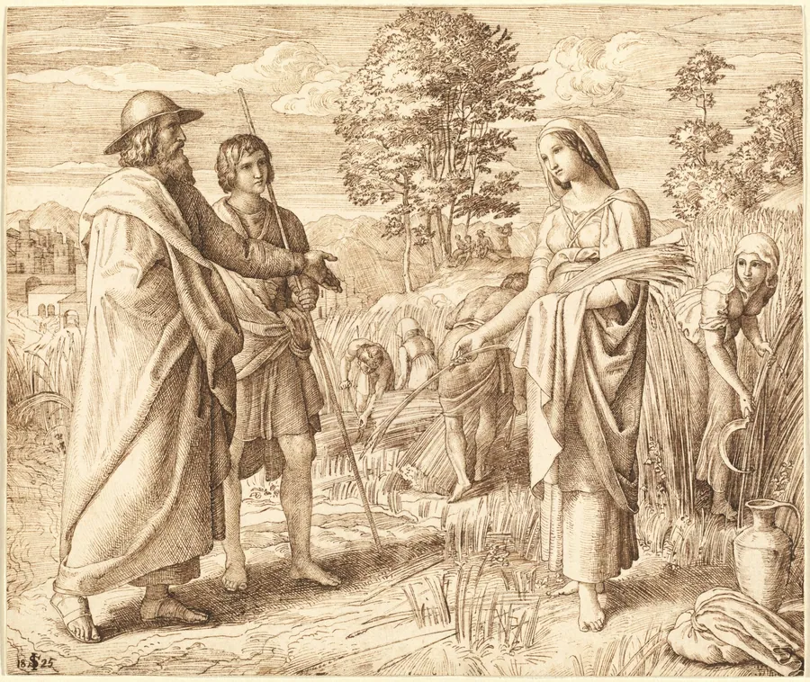 Ruth and Boas by Julius Schnorr von Carolsfeld