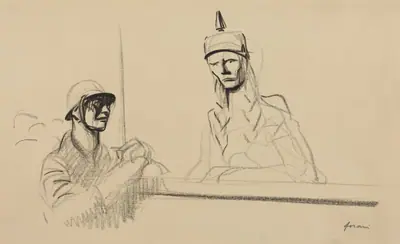 French Soldier Addressing Germania