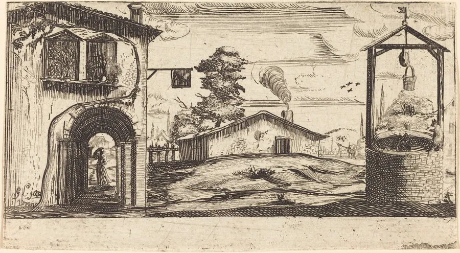Landscape with a Well by French 17th Century
