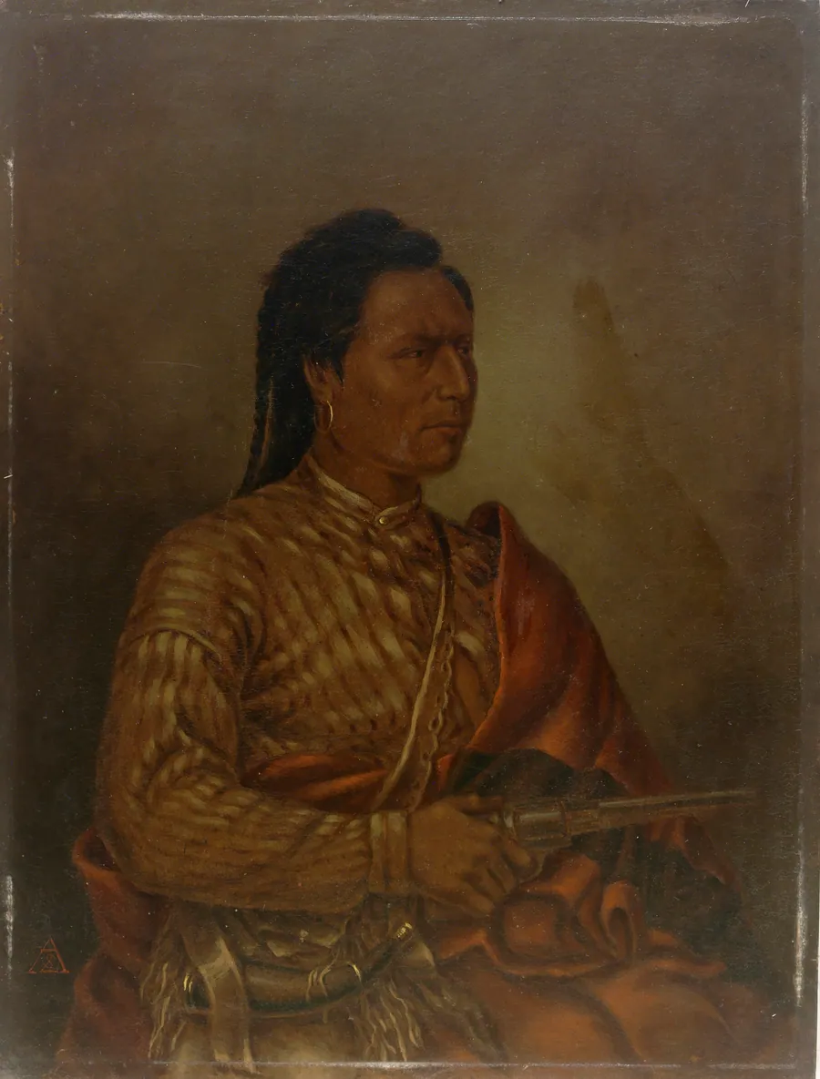 Ta-do-udo-sa (Prairie Chicken) by Antonion Zeno Shindler, 1813 Bulgaria-died Washington, DC 1899