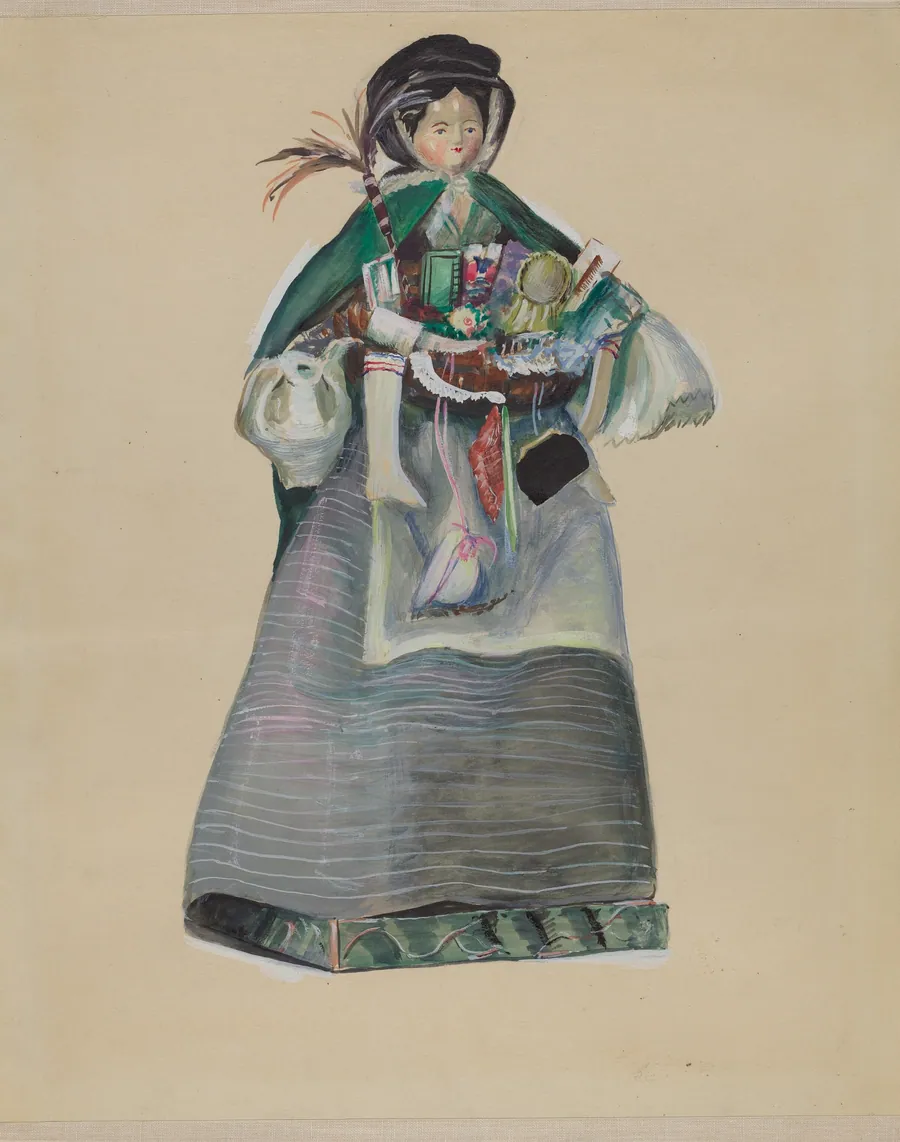 Peddler Doll by Mina Lowry