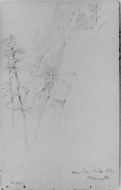 Near the White Cliffs, Mohonk (from Sketchbook)