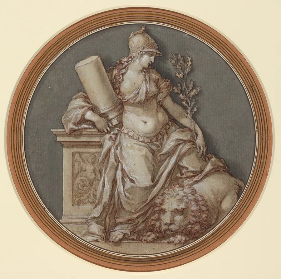 Allegory of Fortitude by Francesco Rosaspina