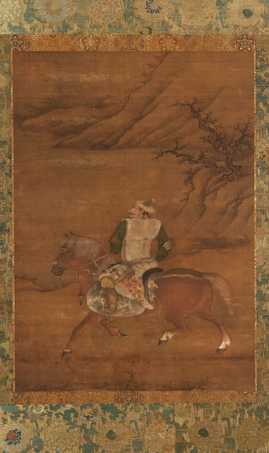 A Tatar huntsman on his horse by Formerly attributed to Zhao Mengfu 趙孟頫 (1254-1322)