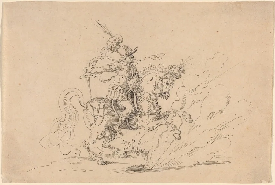The Sacrifice of Marcus Curtius by Jost Amman