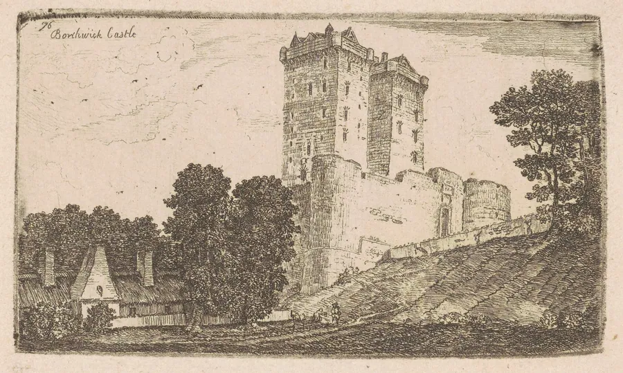 Borthwick Castle by John Clerk, of Eldin