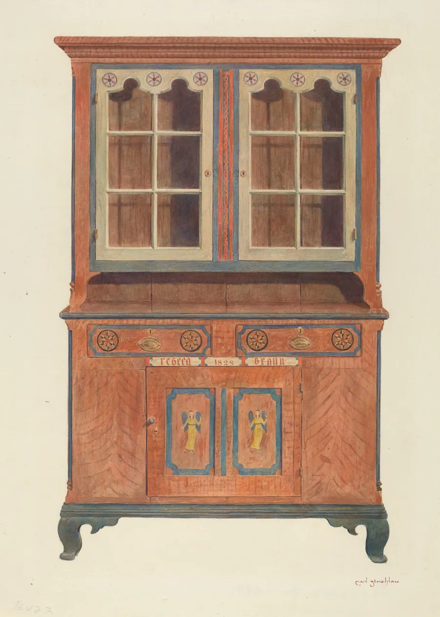 Painted Cabinet by Carl Strehlau