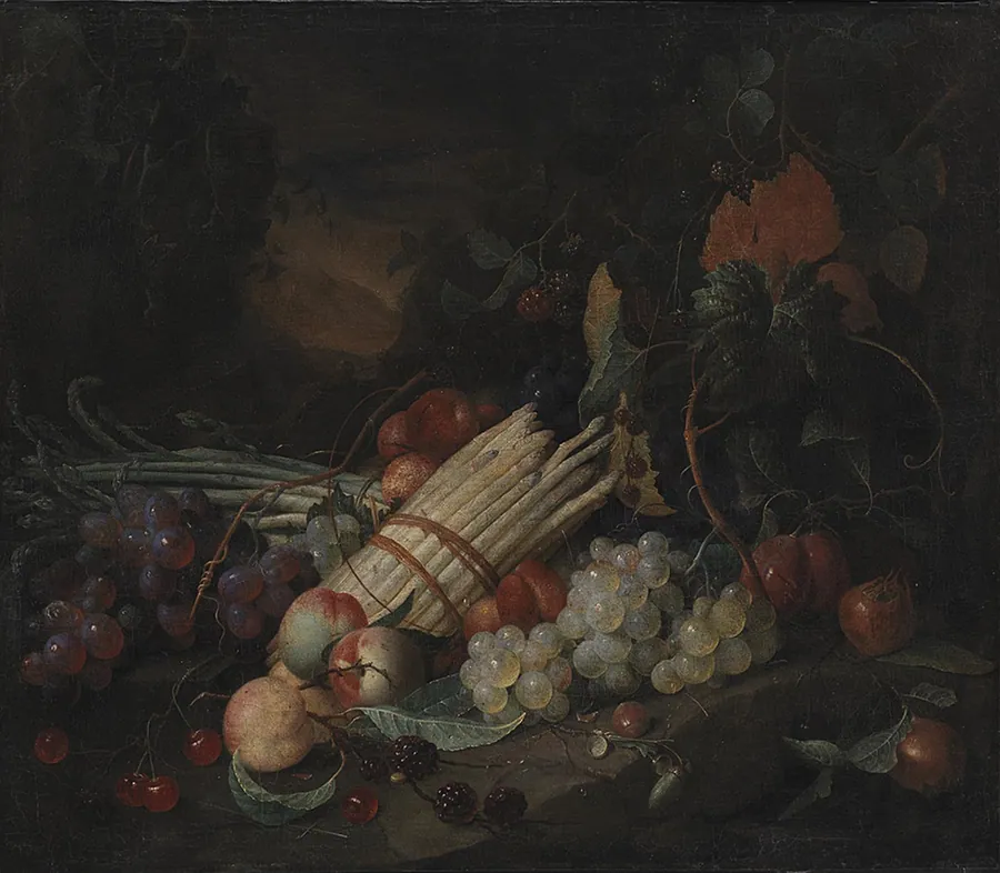 Stilleben med asparges by Jan Davidsz. de Heem