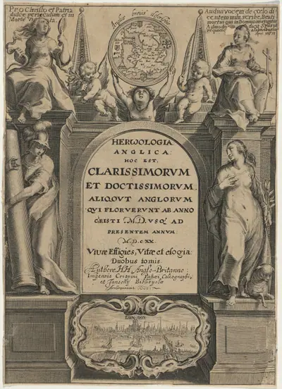 Title page to Holland's "Herwologia"