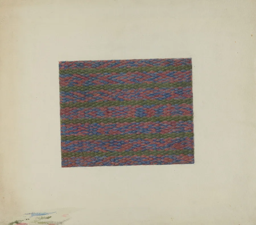 Shaker Rug (Detail) by Lucille Gilchrist