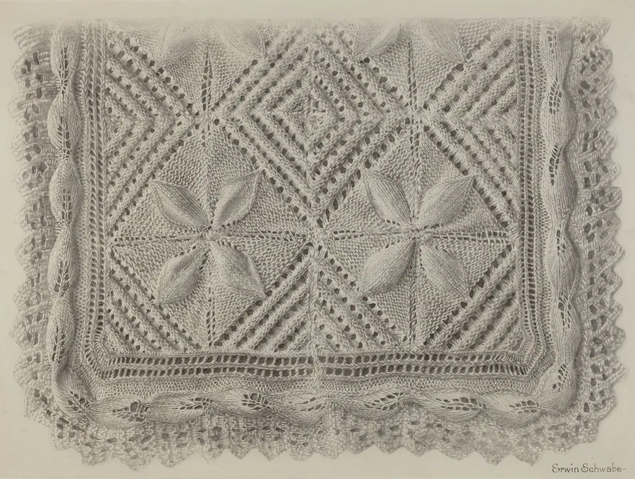 Cotton Thread Scarf by Erwin Schwabe