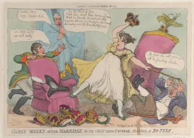 Three Weeks After Marriage, or the Great Little Emperor Playing at Bo-Peep