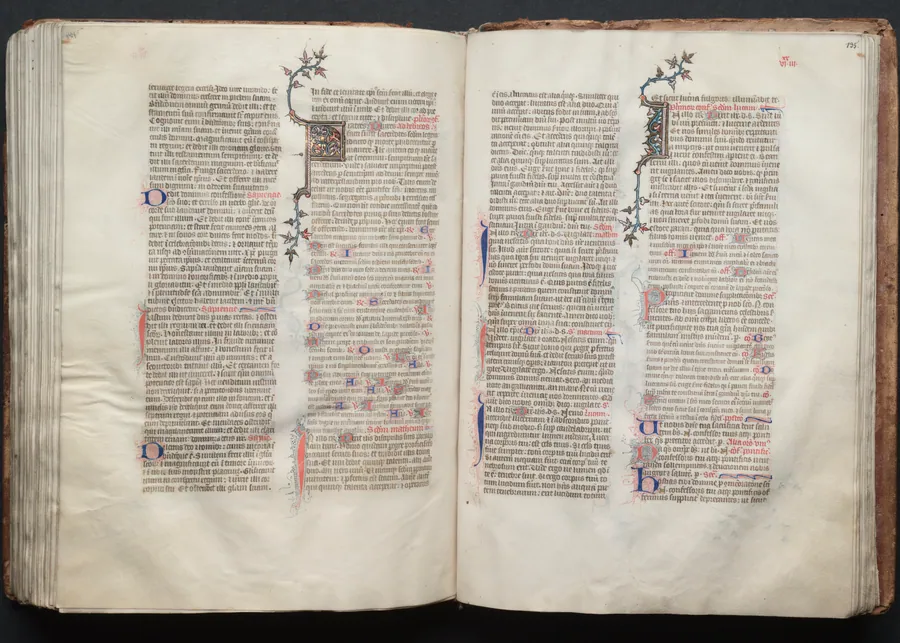 The Gotha Missal:  Fol. 134v, Text by Master of the Boqueteaux