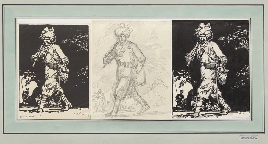 Armée indienne by Auguste Louis Lepère
