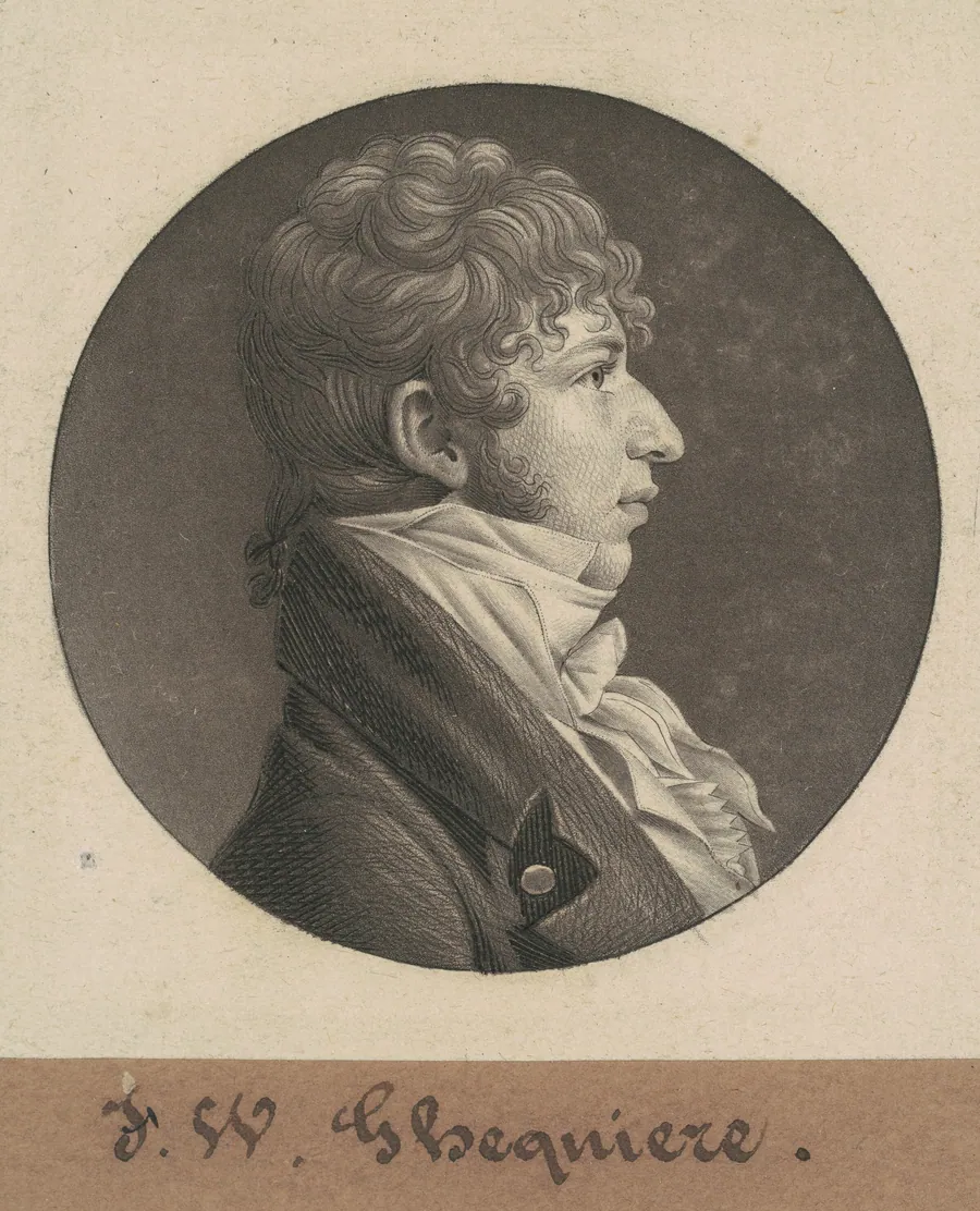 John Francis William Ghequiere by Charles B. J. Févret de Saint-Mémin