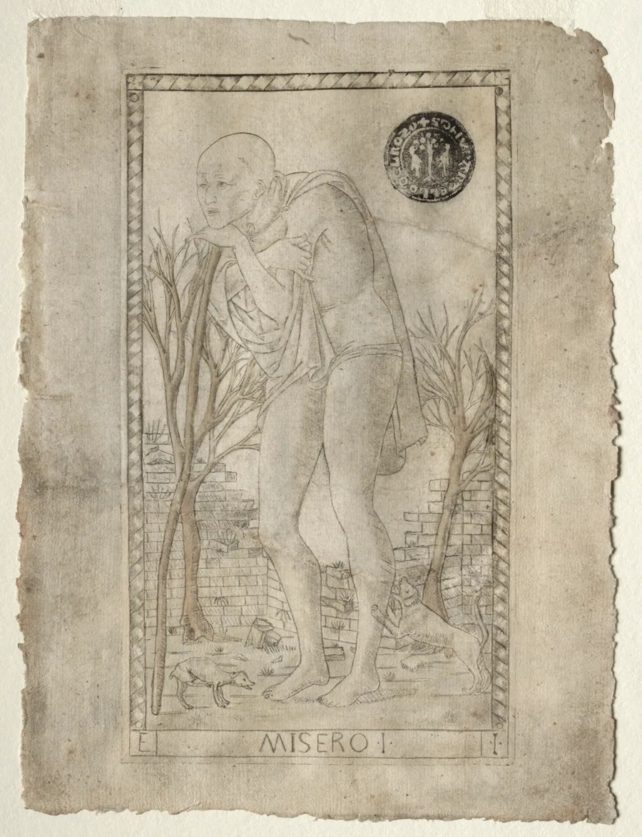 The Beggar (from the Tarocchi, series E: Conditions of Man, #1) by Master of the E-Series Tarocchi