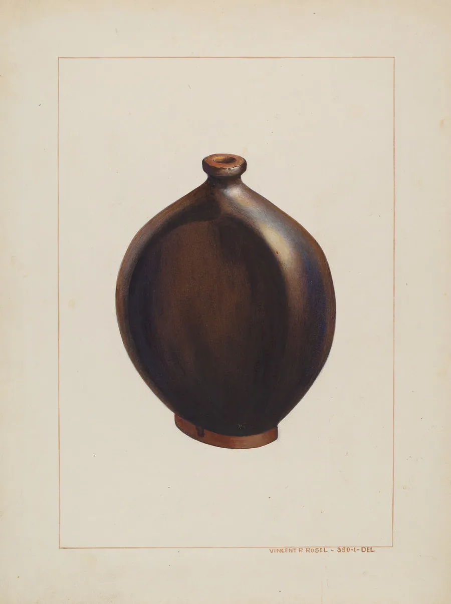 Stone Flask by Vincent P. Rosel