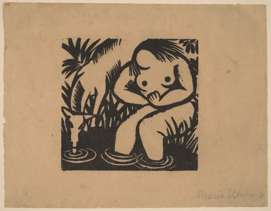 Woman at the Water by Maria Uhden