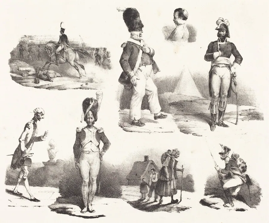 Eight Vignettes by Hippolyte Bellangé