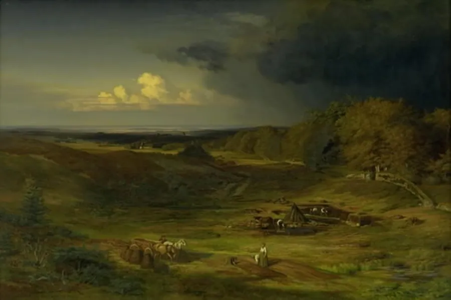 Parti af Overdrevet ved Frederiksborg by Godtfred Rump