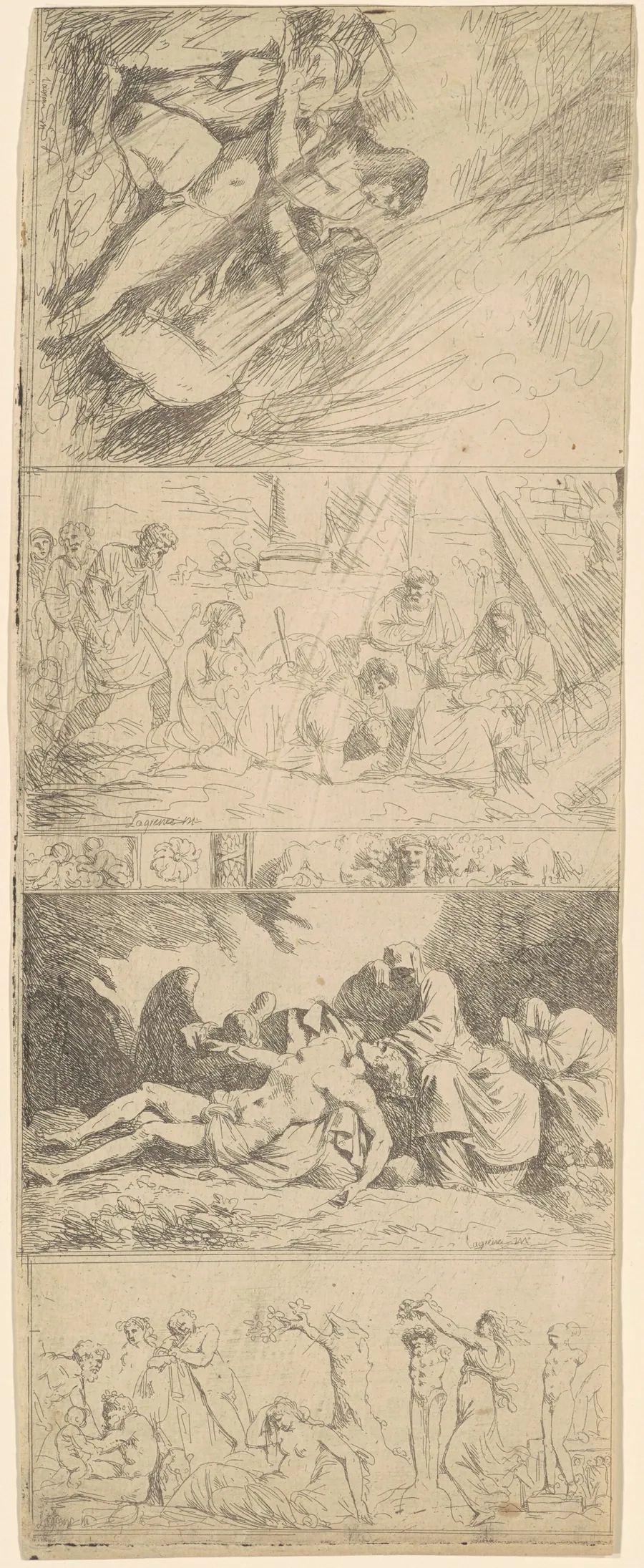 Four Religious and Secular Compositions by Jean Jacques Lagrenée II