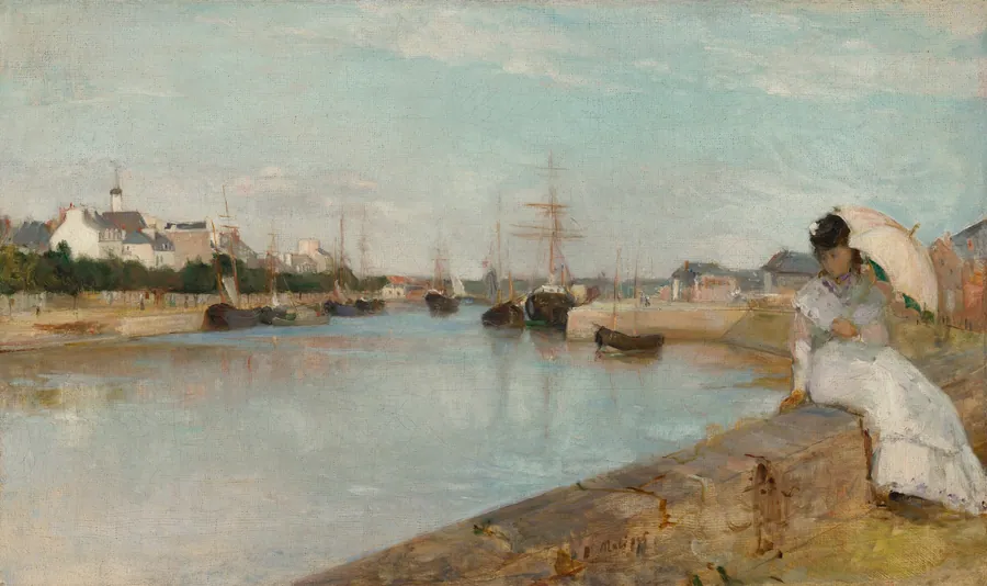 The Harbor at Lorient by Berthe Morisot