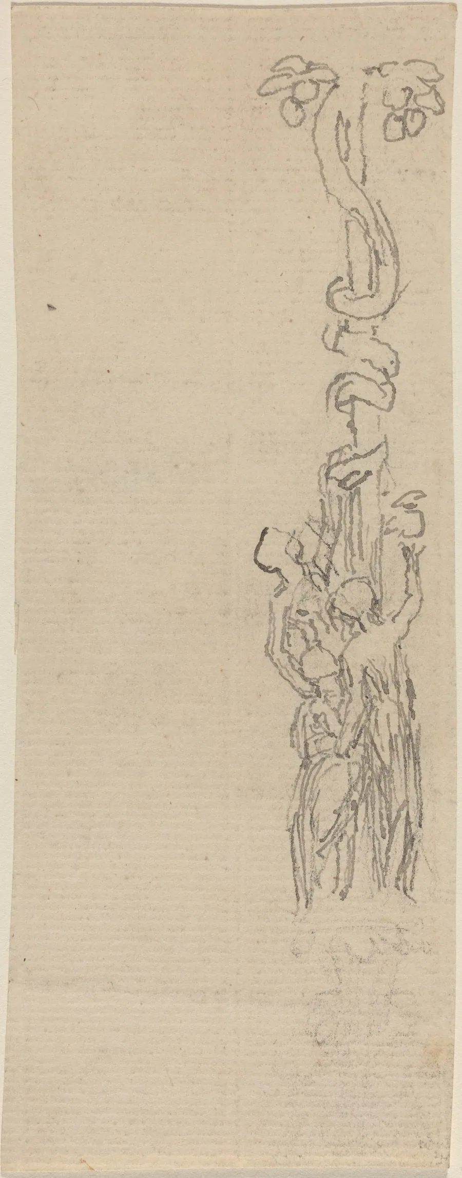 Design for a Candelabrum Representing the Three Graces Gathering the Apples of Hesper by John Flaxman