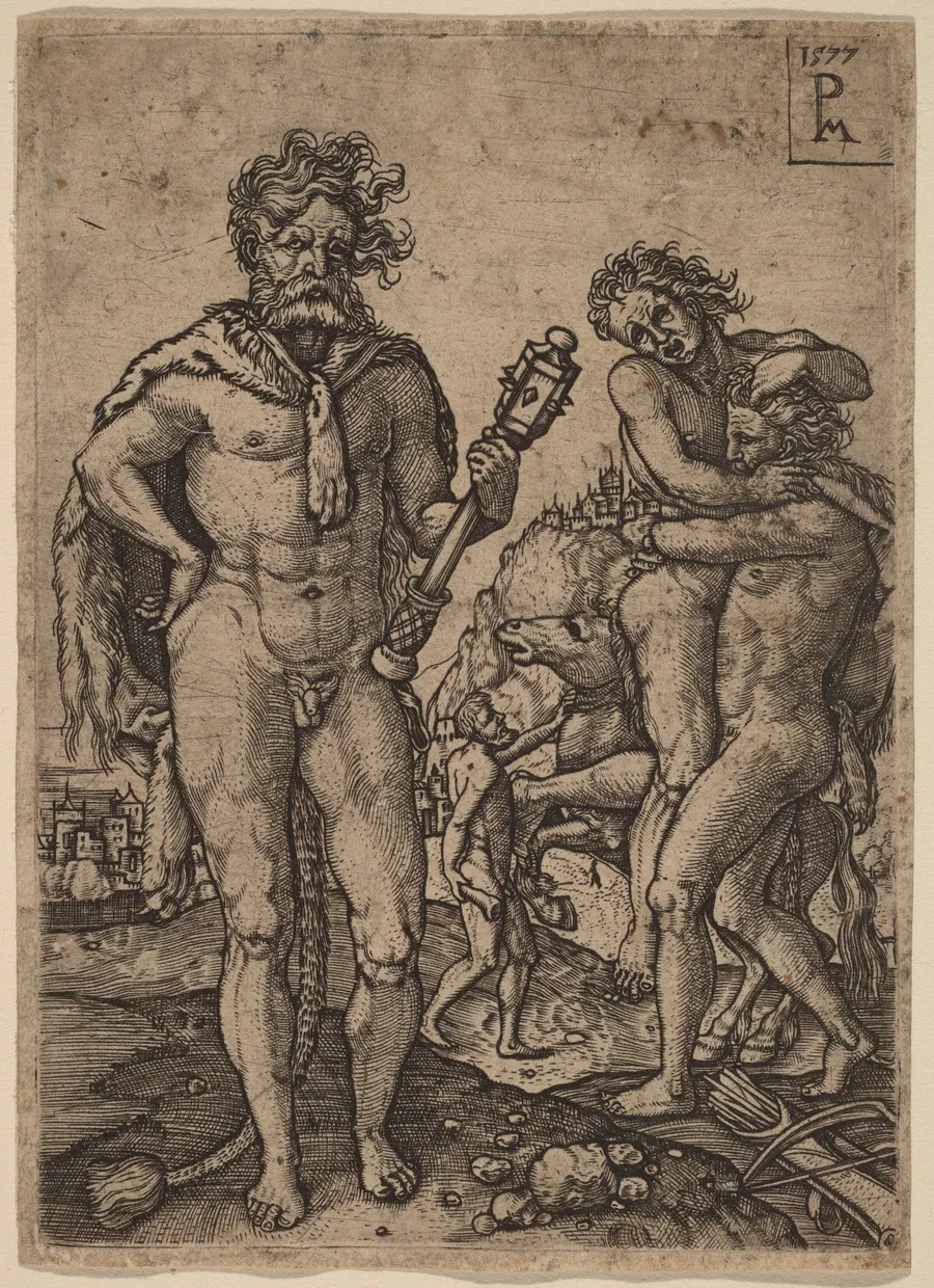 Hercules and Antaeus by Peter Maes
