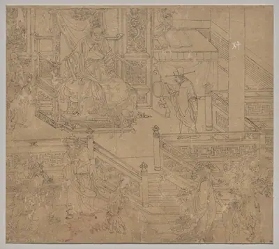 Album of Daoist and Buddhist Themes: Kings of Hells: Leaf 40