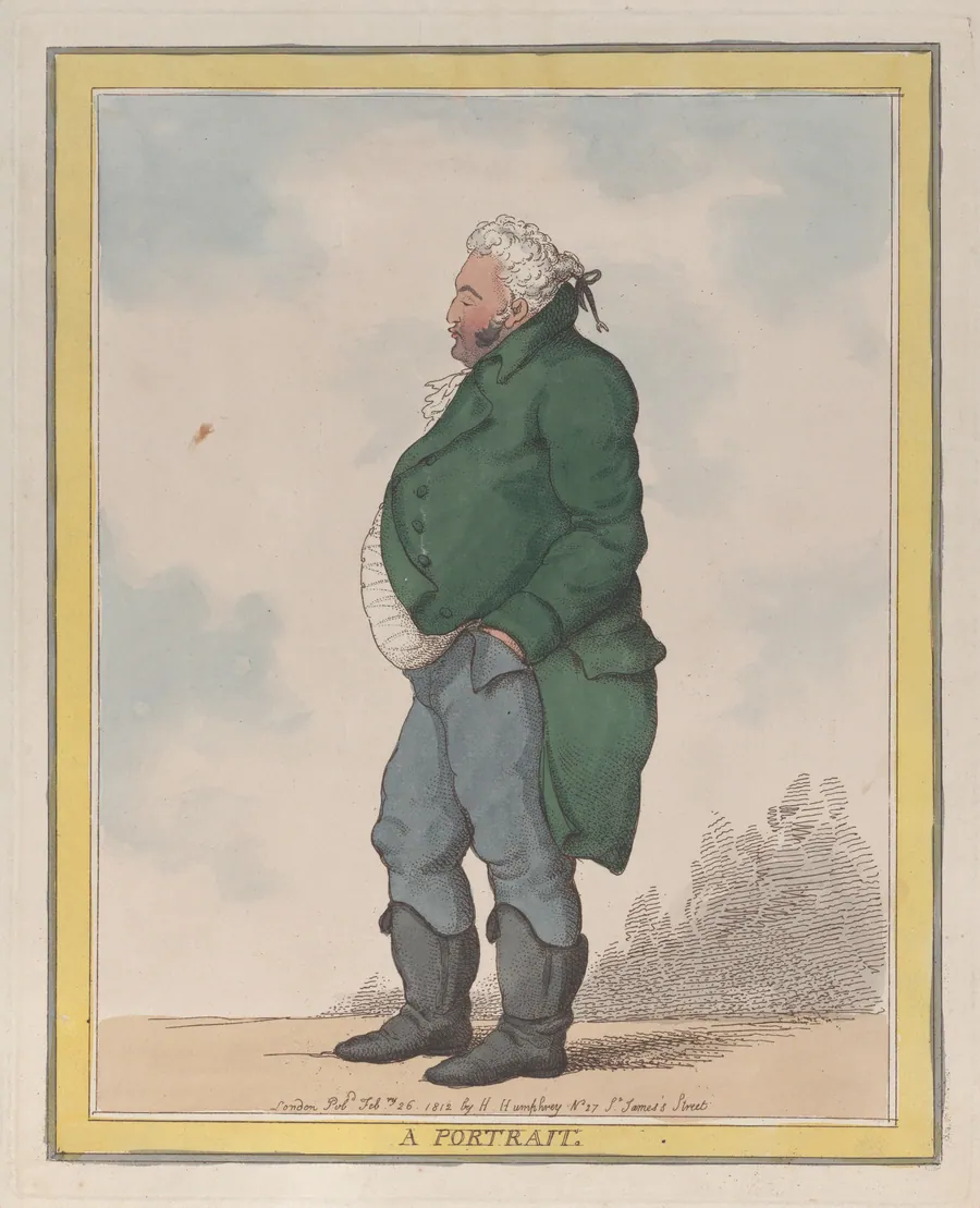 A Portrait (George, 3rd Earl of Pomfret) by Thomas Rowlandson