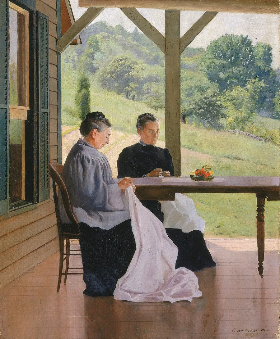 The Sisters by Frank von der Lancken, born Brooklyn, NY 1872-died Tulsa, OK 1950