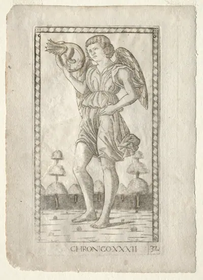 Genius of Time (from the Tarocchi, series B: Cosmic Principles & Virtues, #32)