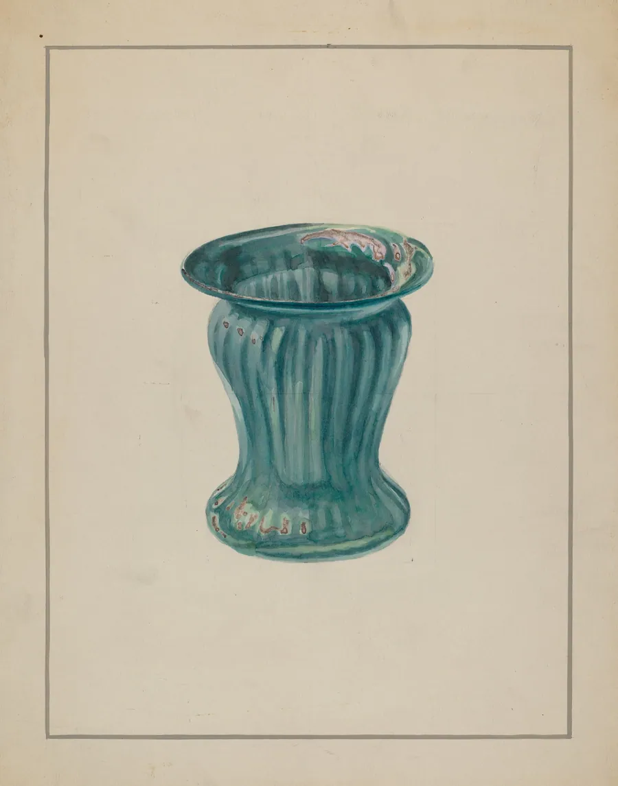 Blue-Green Vase by Marcus Moran
