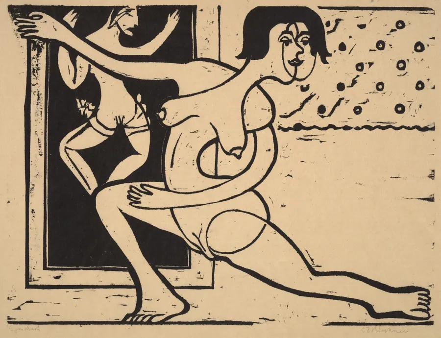 Dancer Practicing by Ernst Ludwig Kirchner