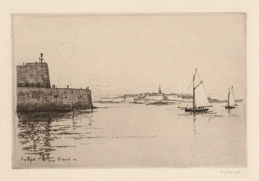 Saint-Malo Viewed from Dinard (Saint-Malo vu de Dinard) by Eugène Bejot