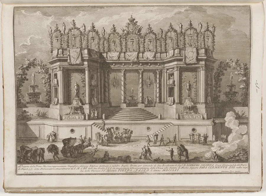 The Prima Macchina for the Chinea of 1761: The Salubrious Baths by Giuseppe Vasi