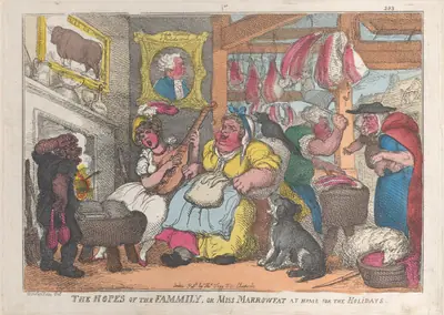 The Hopes of the Family, or Miss Marrowfat at Home for the Holidays