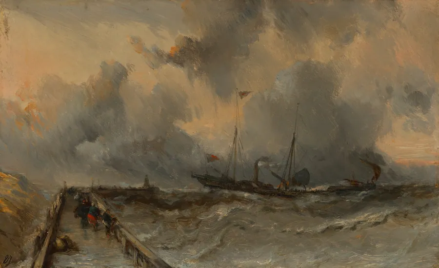 Marine by Eugène Isabey
