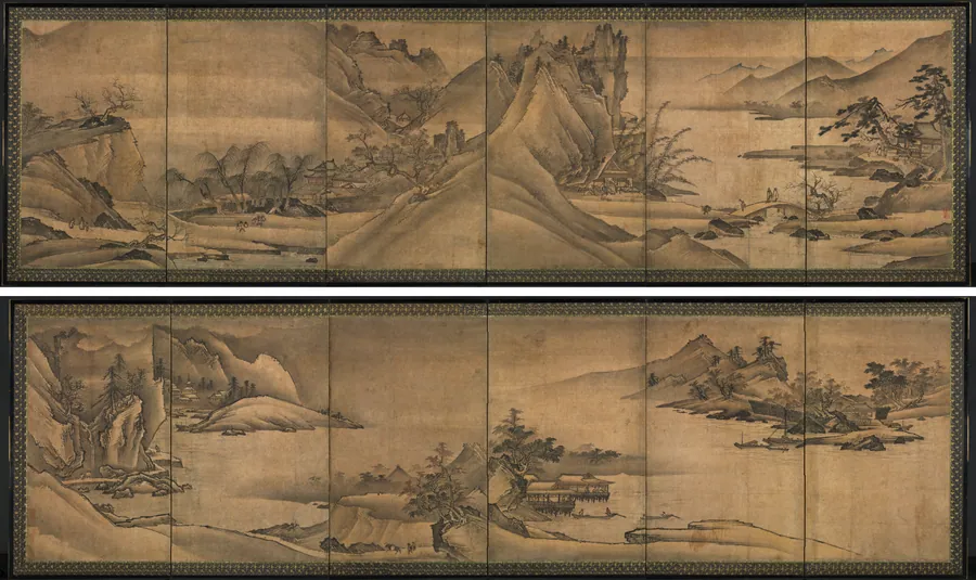 Landscape of the Four Seasons by Yi Sumun