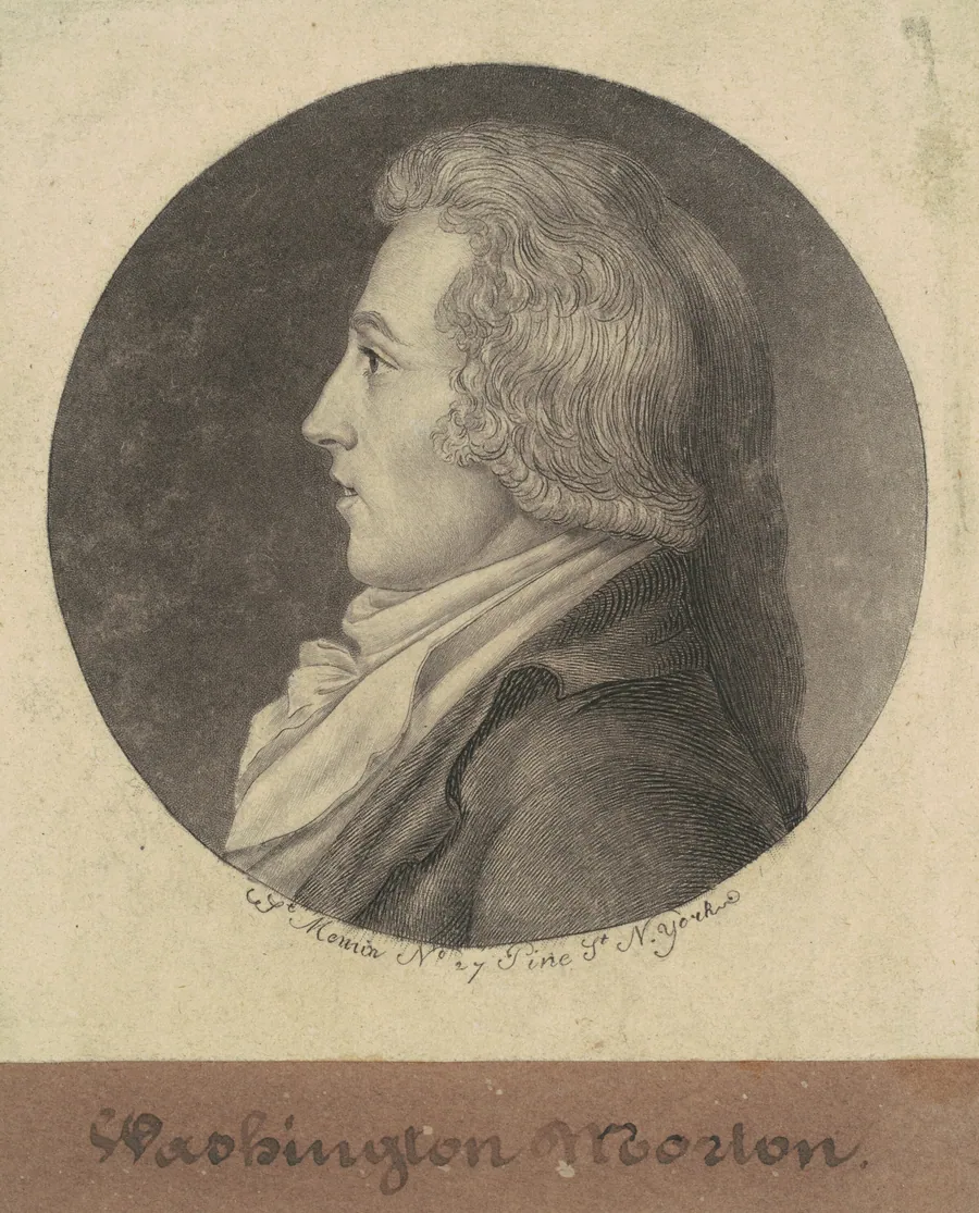 Washington Morton by Charles B. J. Févret de Saint-Mémin