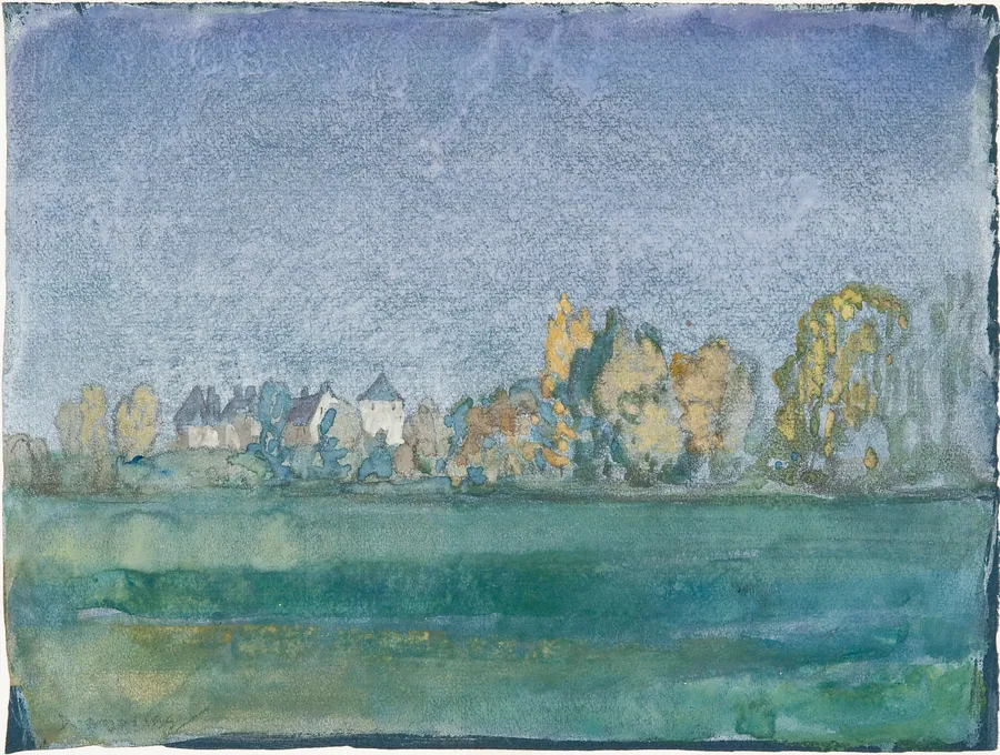 Chateau in Spring by Arthur Bowen Davies, American, b. Utica, New York, 1862–1928