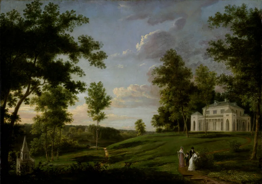 Southeast View of "Sedgeley Park," the Country Seat of James Cowles Fisher, Esq. by Thomas Birch, born Warwickshire, England 1779-died Philadelphia, PA 1851