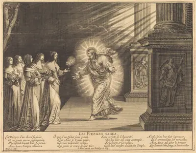 The Wise Virgins Carrying Their Lamps