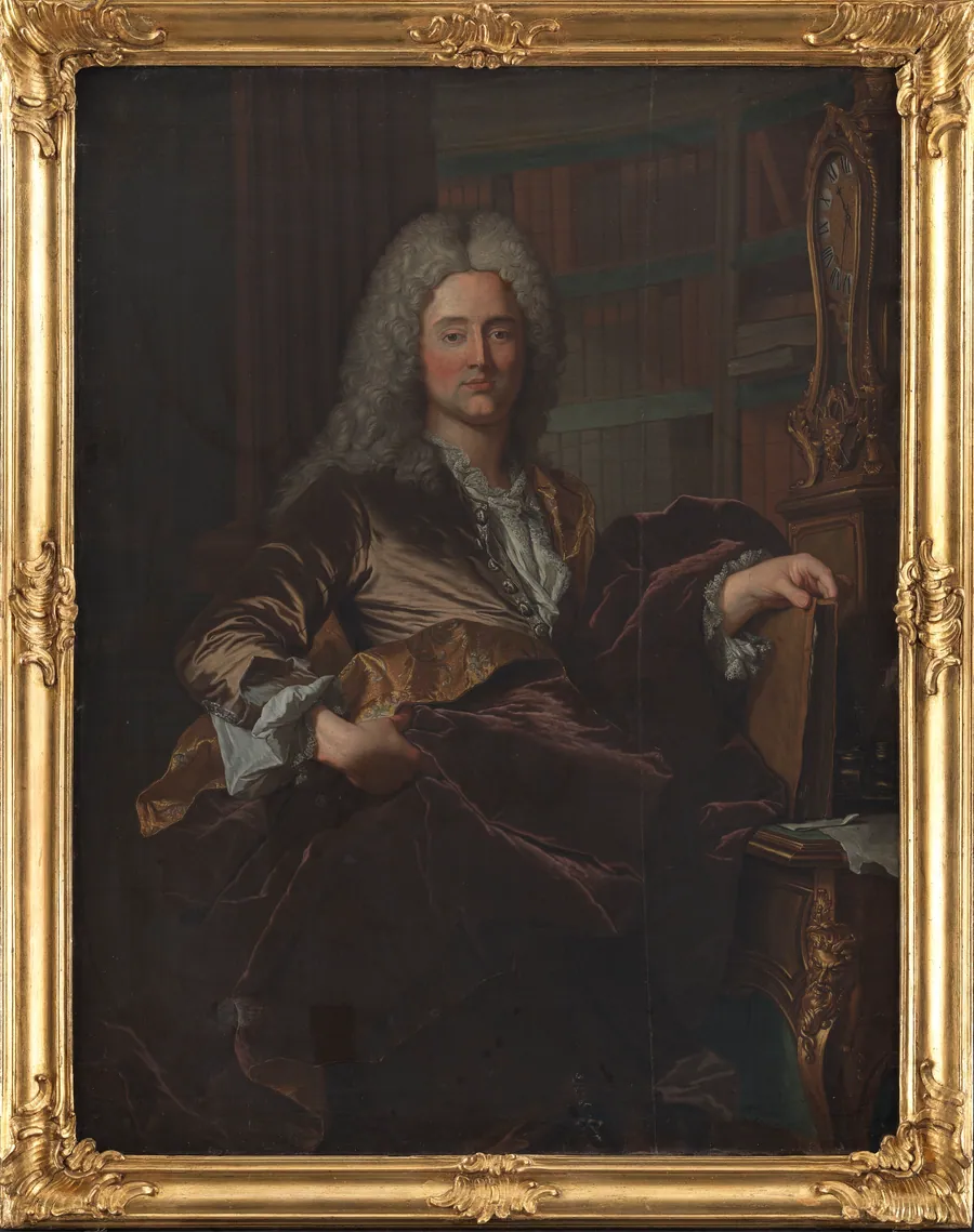 Portræt af landsdommer Peder Benzon Mylius by Hyacinthe Rigaud