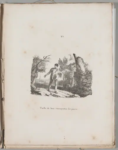 Art of the Lithograph: Transfer of a Wood Engraving, Plate VI