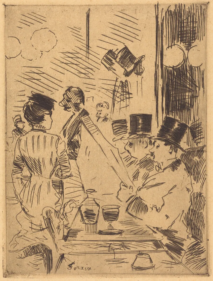 Le café de la Nouvelle Athènes (The Cafe of the New Athens) by Jean-Louis Forain