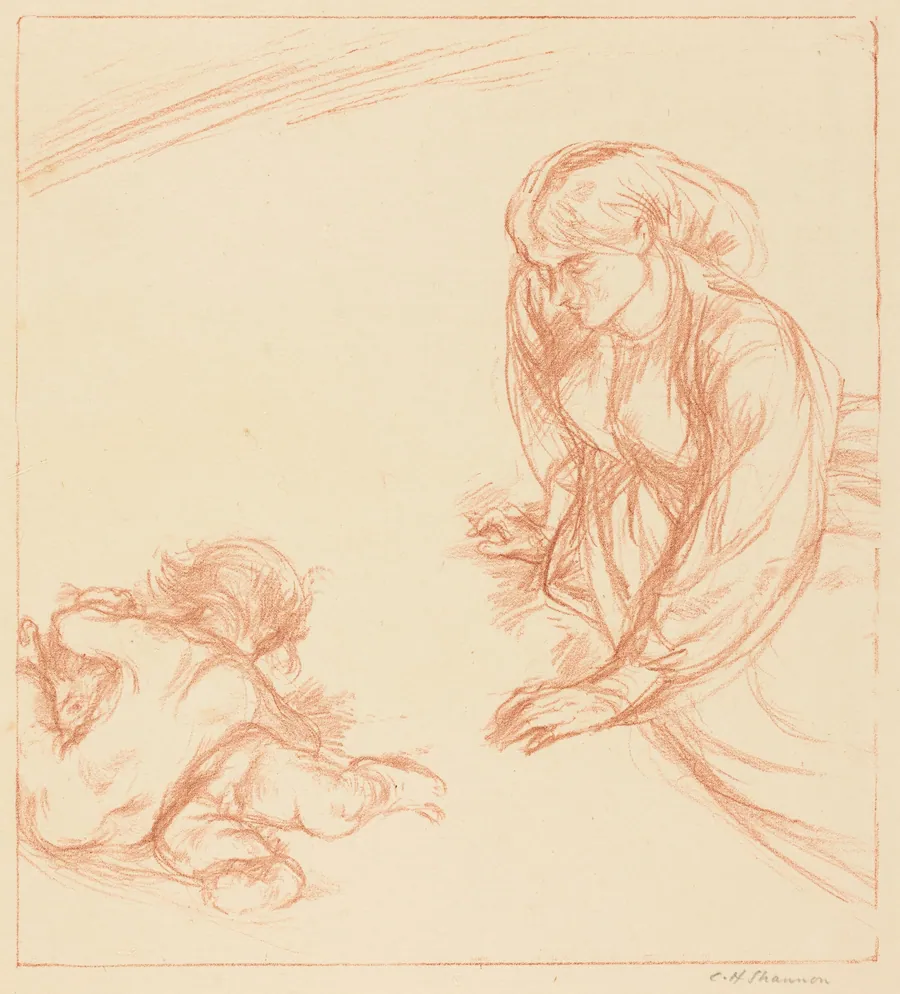 Mother and Children by Charles Haslewood Shannon