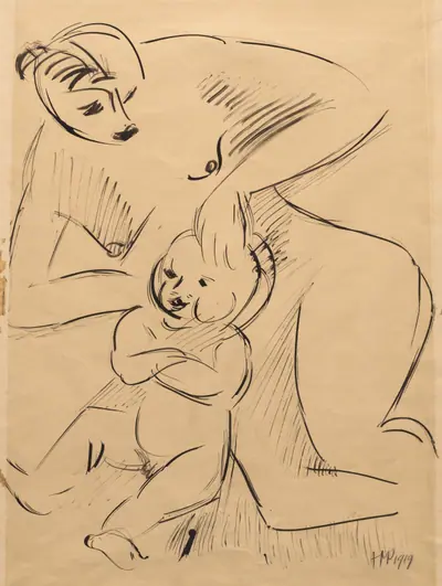 Mother and Child (recto)